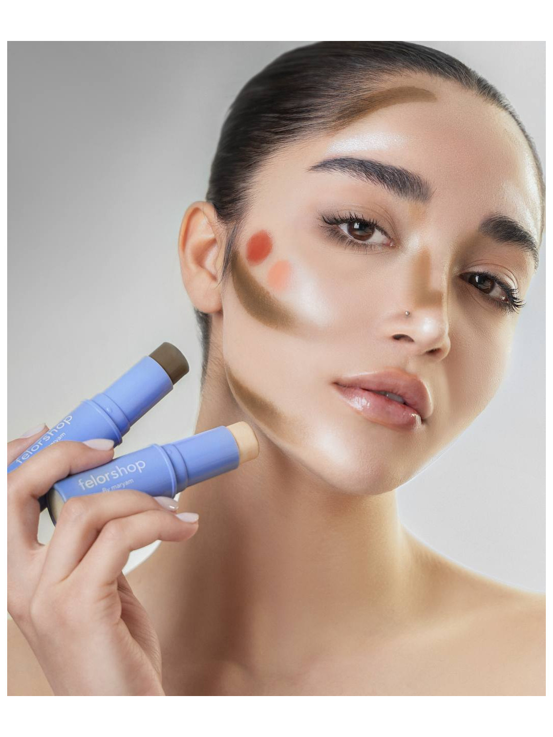 پک کامل GlowForm Stick فلورشاپ (رژگونه | هایلایتر | کانتور)