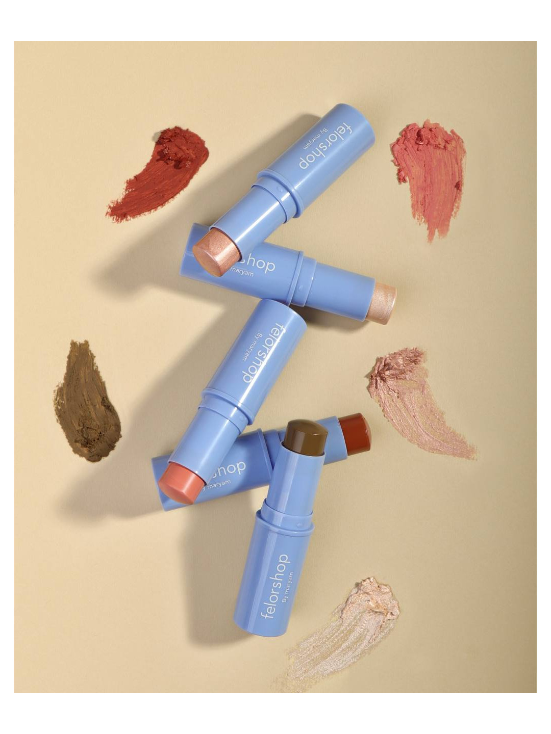 پک کامل GlowForm Stick فلورشاپ (رژگونه | هایلایتر | کانتور)